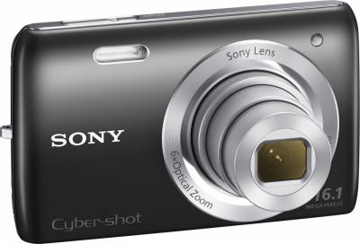 Компактный фотоаппарат Sony Cyber-shot DSC-W670 (черный) - общий вид