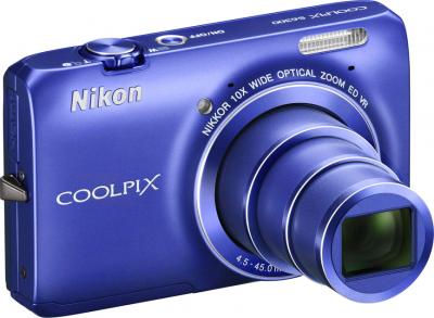 Компактный фотоаппарат Nikon Coolpix S6300 Blue (Blue) - общий вид