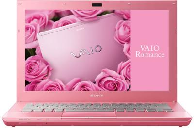 Ноутбук Sony VAIO VPCSB4M1R/P - фронтальный вид