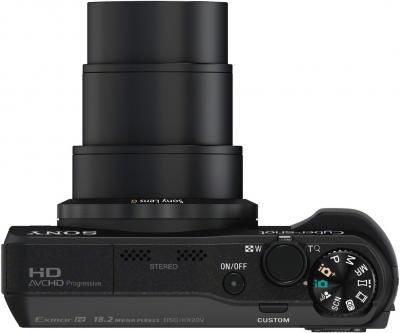 Компактный фотоаппарат Sony Cyber-shot DSC-HX20V (Black) - вид сверху