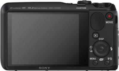 Компактный фотоаппарат Sony Cyber-shot DSC-HX20V (Black) - вид сзади