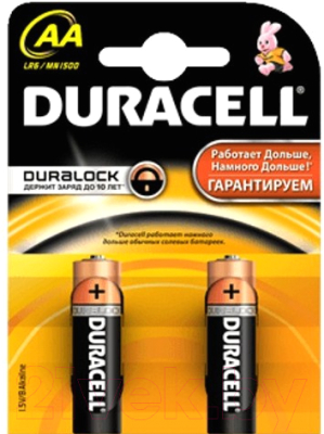 Комплект батареек Duracell LR6/MN1500/AA 2BP