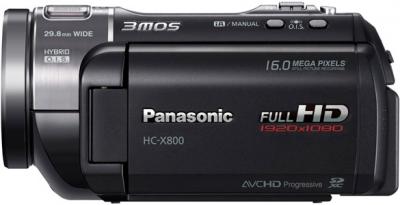 Видеокамера Panasonic HC-X800EE-K - вид сбоку