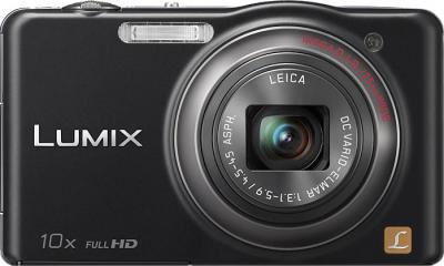Компактный фотоаппарат Panasonic Lumix DMC-SZ7EE-K - вид спереди