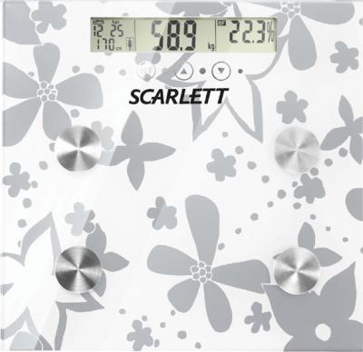 Напольные весы электронные Scarlett SC-216 Silver - вид сверху