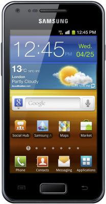 Смартфон Samsung i9070 Galaxy S Advance Black (GT-I9070 HKASER) - вид спереди