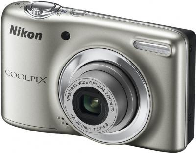 Компактный фотоаппарат Nikon Coolpix L25 Silver - общий вид