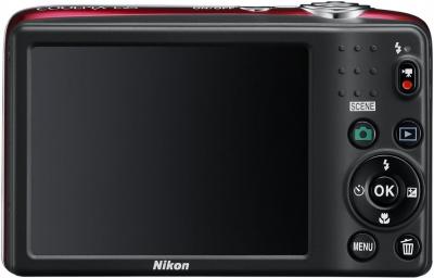 Компактный фотоаппарат Nikon Coolpix L25 Red - общий вид