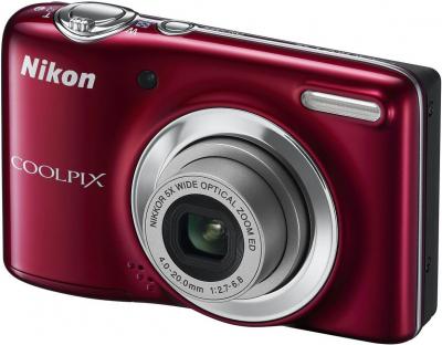 Компактный фотоаппарат Nikon Coolpix L25 Red - общий вид