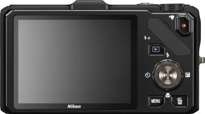 Компактный фотоаппарат Nikon Coolpix S9300 (Black) - вид сзади
