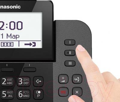 Беспроводной телефон Panasonic KX-TGF320RUM - клавиши для набора в одно касание