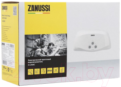 Проточный водонагреватель Zanussi 3-logic 3.5 TS (душ+кран)