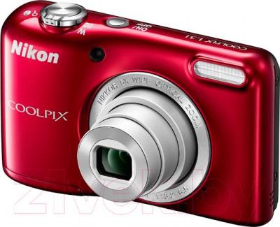 Компактный фотоаппарат Nikon Coolpix L31 (красный)