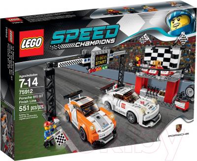 Конструктор Lego Speed Champions Финишная линия гонки Porsche 911 GT (75912) - упаковка