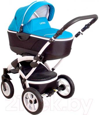 Детская универсальная коляска Coto baby Latina 3 в 1 (голубой)