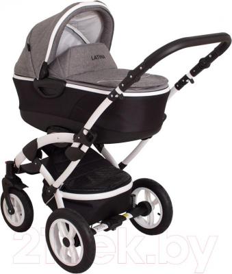 Детская универсальная коляска Coto baby Latina 3 в 1 (серый лен)