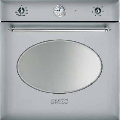 Электрический духовой шкаф Smeg SC850X-8 - вид спереди