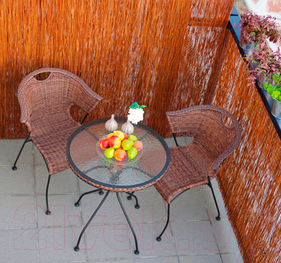 Кресло садовое Garden4you Billy 27673 (коричневый) - пример использования кресла в комплекте
