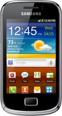 Смартфон Samsung S6500 Galaxy Mini 2 Yellow (GT-S6500 ZYDSER) - вид спереди