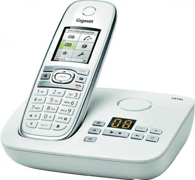 Беспроводной телефон Gigaset C610A - общий вид (белый)