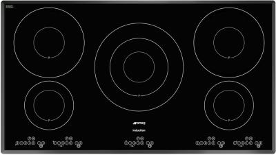 Индукционная варочная панель Smeg SE2951IDX - вид сверху