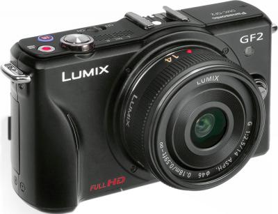 Беззеркальный фотоаппарат Panasonic Lumix DMC-GF2KEE-K - общий вид