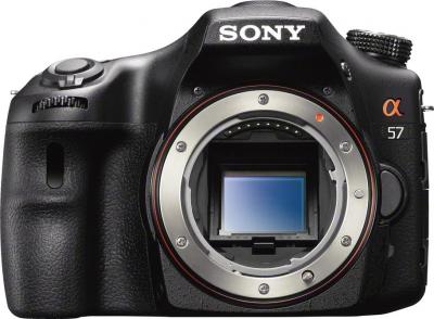 Зеркальный фотоаппарат Sony SLT-A57Y - вид спереди
