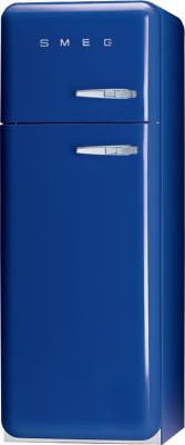 Холодильник с морозильником Smeg FAB30BLS7 - Вид спереди