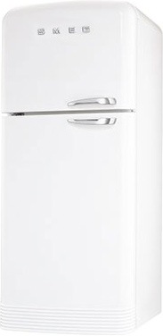 Холодильник с морозильником Smeg FAB50BS - Вид спереди