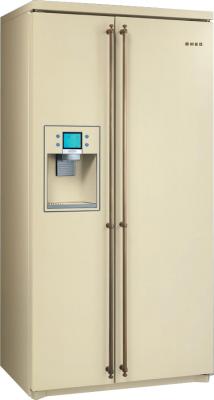 Холодильник с морозильником Smeg SBS800PO9 - общий вид