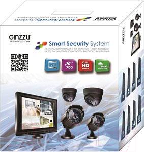 Комплект видеонаблюдения Ginzzu HS-T704KB