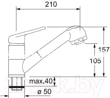 Смеситель Franke 740 (115.0030.731)