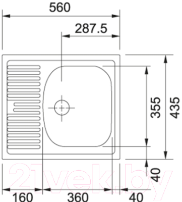 Мойка кухонная Franke Eurostar ETL 611-56 (101.0174.550)