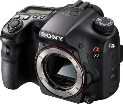 Зеркальный фотоаппарат Sony Alpha SLT-A77VK - общий вид без объектива