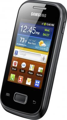 Смартфон Samsung S5300 Galaxy Pocket Black (GT-S5300 ZKASER) - общий вид