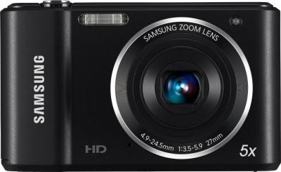 Компактный фотоаппарат Samsung ES90 (EC-ES90ZZBPBRU) Black - вид спереди