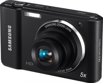 Компактный фотоаппарат Samsung ES90 (EC-ES90ZZBPBRU) Black - общий вид