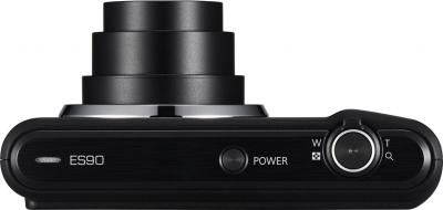 Компактный фотоаппарат Samsung ES90 (EC-ES90ZZBPBRU) Black - вид сверху