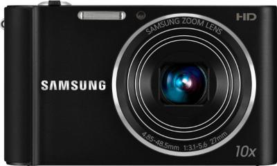 Компактный фотоаппарат Samsung ST200 (EC-ST200ZBPBRU) Black - вид спереди