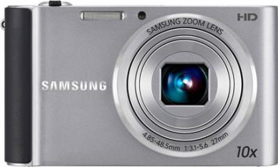 Компактный фотоаппарат Samsung ST200 (EC-ST200ZBPSRU) Silver - вид спереди