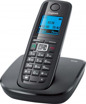 Беспроводной телефон Gigaset A510 - общий вид (серый)