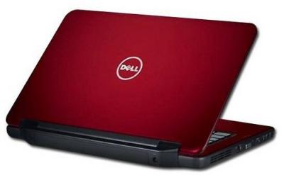 Ноутбук Dell Inspiron N5050 (272056030) - сзади полуоткрытый