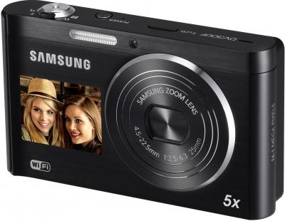 Компактный фотоаппарат Samsung DV300F (EC-DV300FBPBRU) Black - Вид спереди