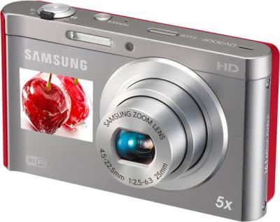 Компактный фотоаппарат Samsung DV300F (EC-DV300FBPRRU) Silver-Red - общий вид