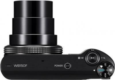 Компактный фотоаппарат Samsung WB150F (EC-WB150FBPBRU) - Вид сверху