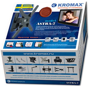 Кронштейн для телевизора Kromax Astra-7 (темно-серый) - упаковка