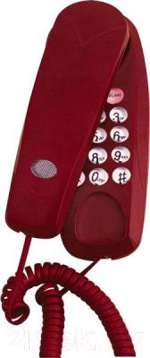 Проводной телефон Supra STL-111 (бордовый)