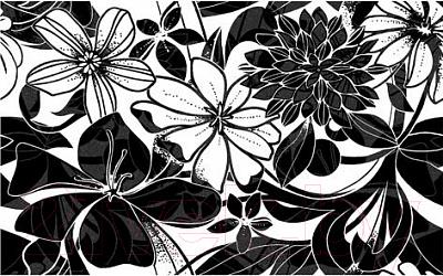Декоративная плитка Нефрит-Керамика Кураж 2 Жаклин (400x250, черный)