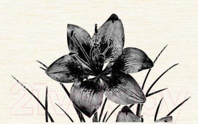 Декоративная плитка Нефрит-Керамика Piano 1 (400x250, черный)