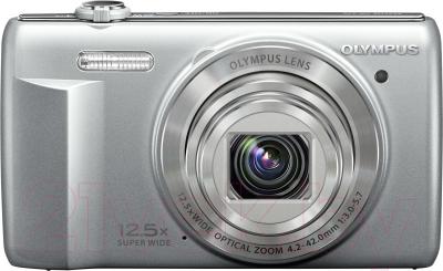 Компактный фотоаппарат Olympus VR-370 (серебристый)